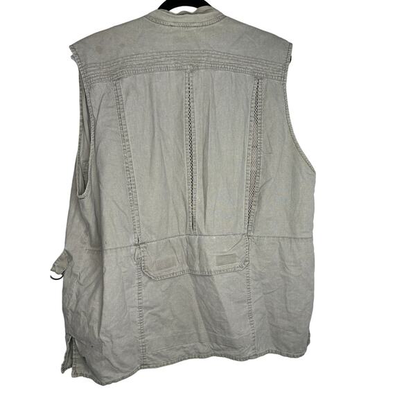 Rothco Outback Safari Vest Sz M Tan Travel Photo Pockets Canvas Fishing Hunting - Picture 2 of 5